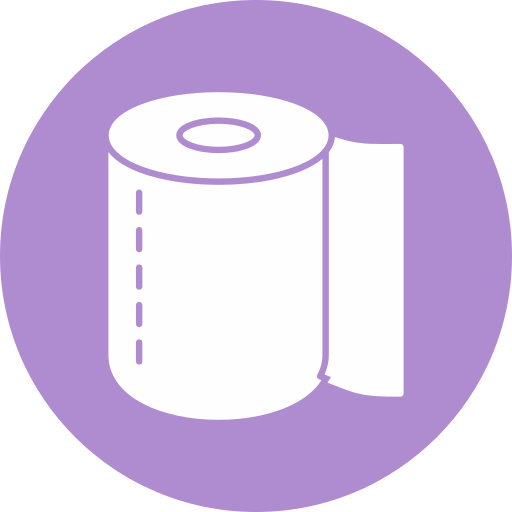 rouleau de papier toilette Generic color fill Icône