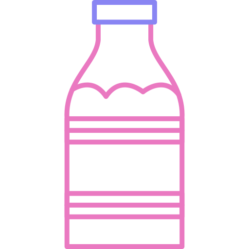 Бутылка молока Generic color outline иконка