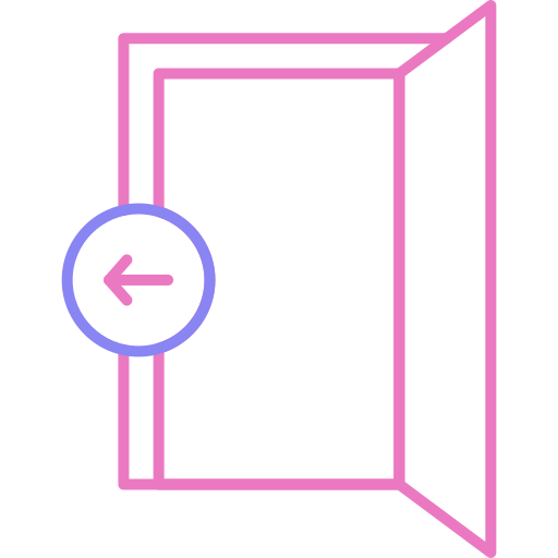 wejście Generic color outline ikona