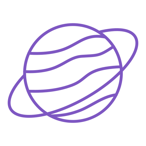 planeta Generic color outline icono