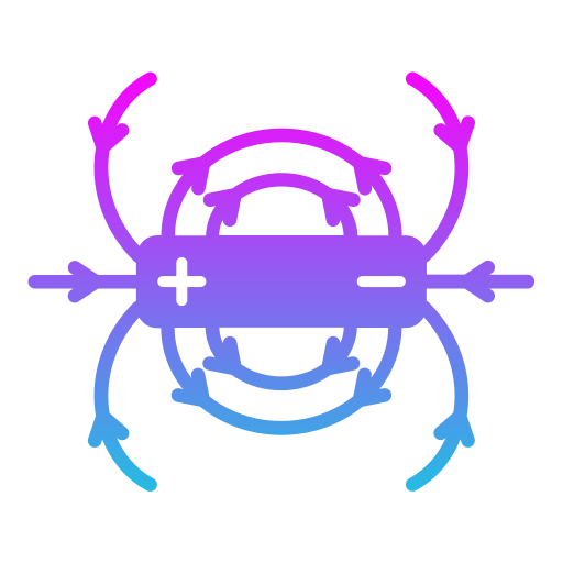 Magnetic field Generic gradient fill icon