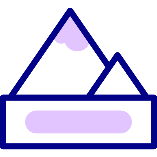 góry Detailed Mixed Lineal color ikona