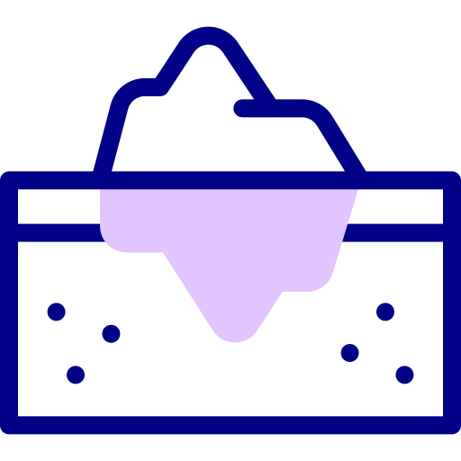 氷山 Detailed Mixed Lineal color icon