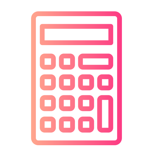 Calculator Generic gradient outline icon