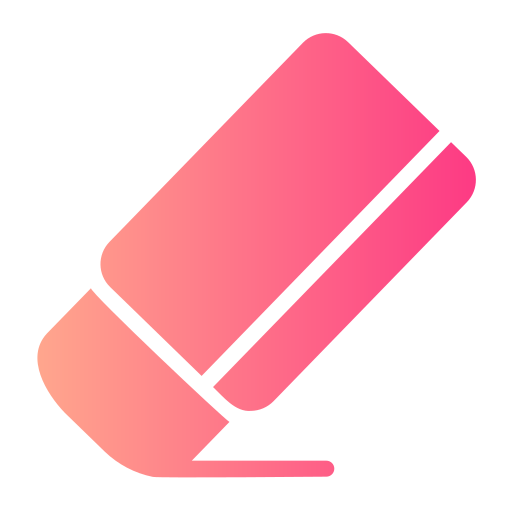 Eraser Generic gradient fill icon
