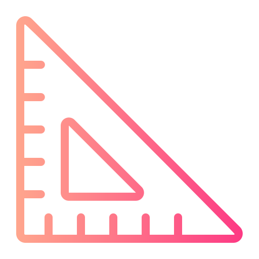 conjunto cuadrado Generic gradient outline icono
