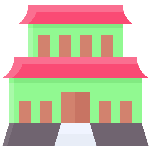 tempio cinese Generic color fill icona