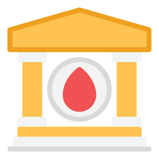 Blood bank Generic color fill icon