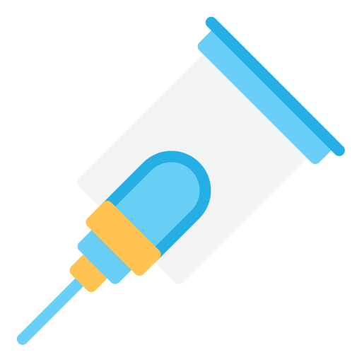Syringe needle Generic color fill icon