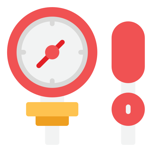 Blood pressure gauge Generic color fill icon