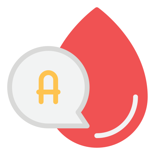 Blood type a Generic color fill icon