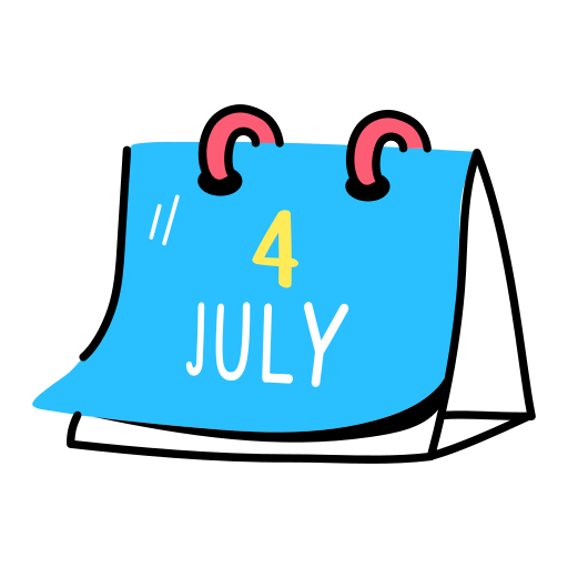 4 lipca Generic Sticker Color Lineal Color ikona