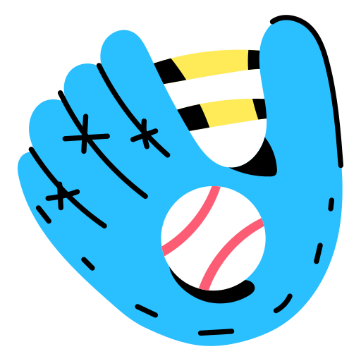 luva de baseball Generic Sticker Color Lineal Color Ícone