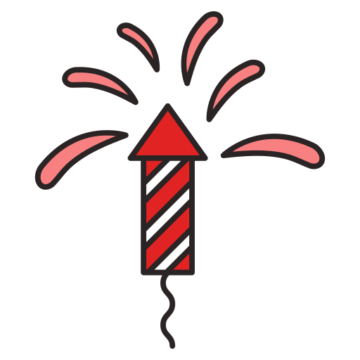 Firecracker Generic color lineal-color icon