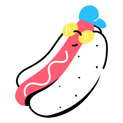 Hot dog Generic Sticker Color Lineal Color icon