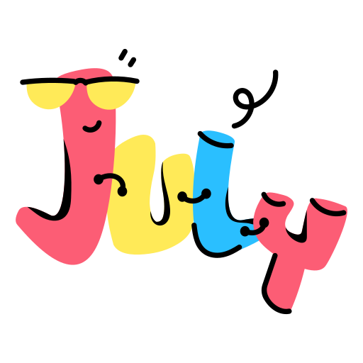 julio Generic Sticker Color Lineal Color icono