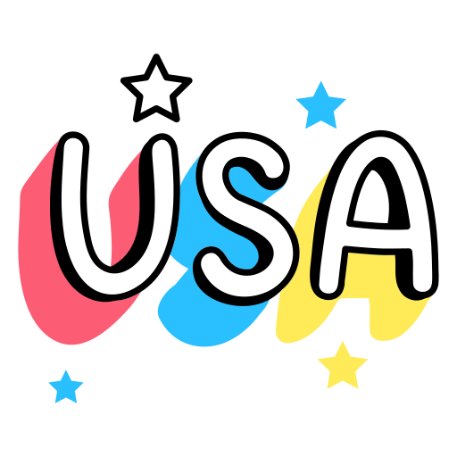 usa Generic Sticker Color Lineal Color icon
