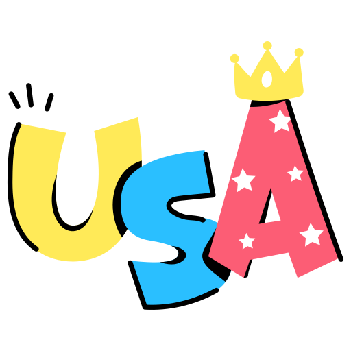 Usa Generic Sticker Color Lineal Color icon