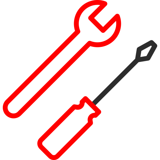 Tool Arslan Haider Outline Red icon