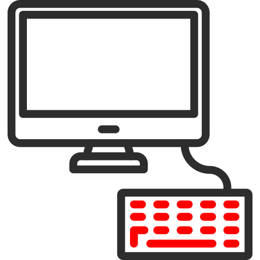 teclado Arslan Haider Outline Red icono