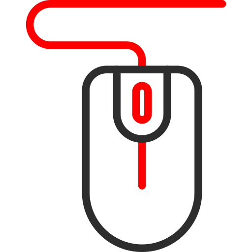 Technology Arslan Haider Outline Red icon
