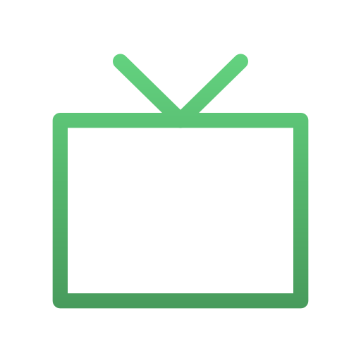 tv Generic gradient outline icona