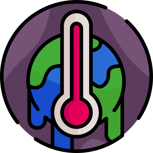 globalne ocieplenie Generic color lineal-color ikona