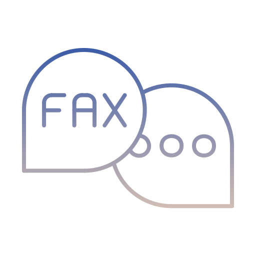 fax Generic gradient outline Icône