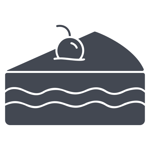Кусок пирога Generic black fill иконка