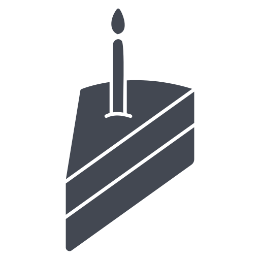 ケーキの一部 Generic black fill icon