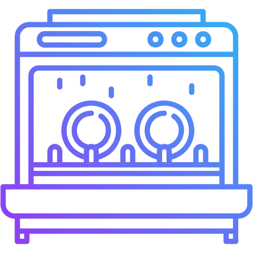Посудомоечная машина Generic gradient outline иконка