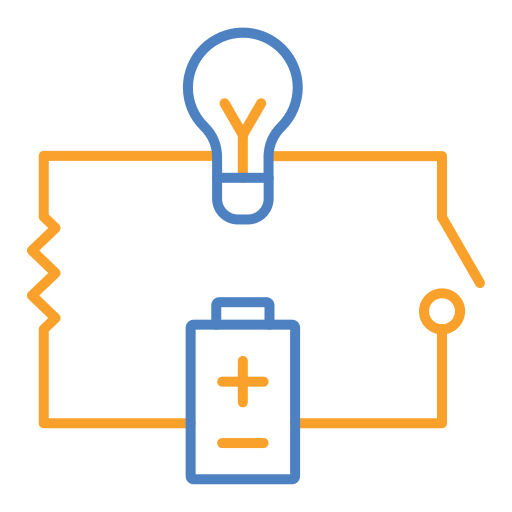 circuito eléctrico Generic color outline icono