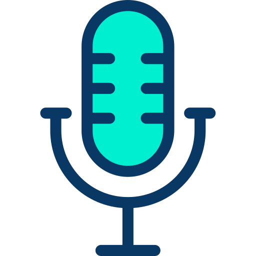 mikrofon Kiranshastry Lineal Color ikona