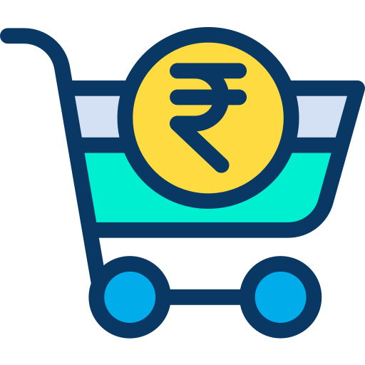 carrito de compras Kiranshastry Lineal Color icono