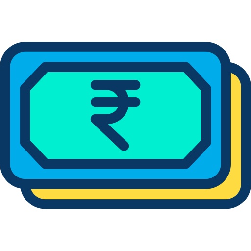 Rupee Kiranshastry Lineal Color icon