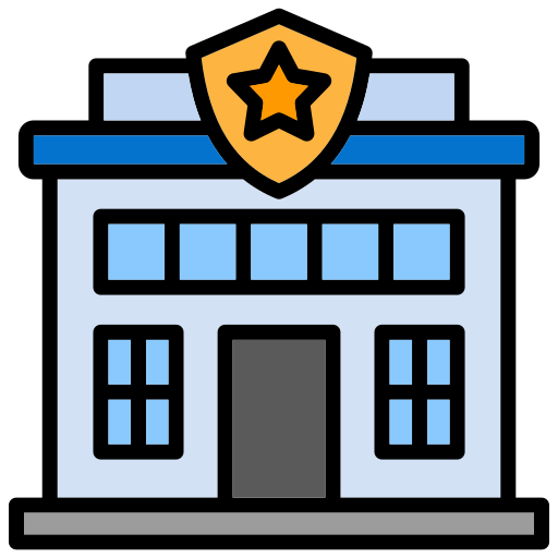 Police station Generic color lineal-color icon