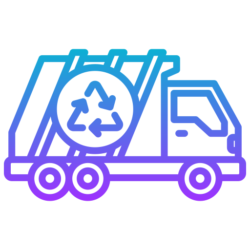camion della spazzatura Generic gradient outline icona