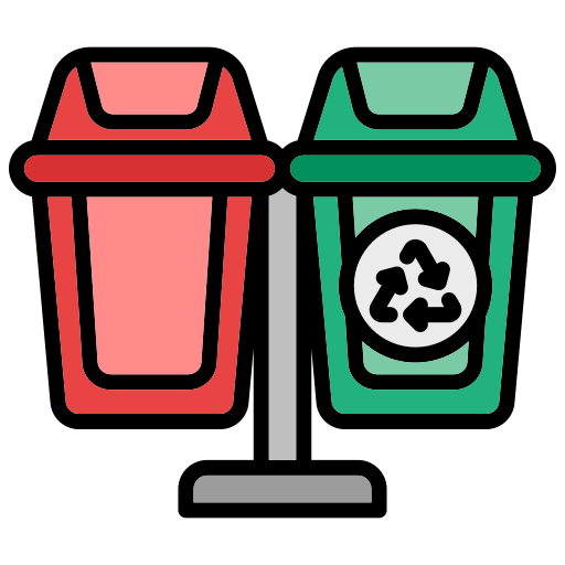 papelera de reciclaje Generic color lineal-color icono