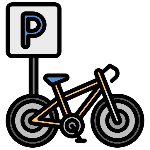 parcheggio biciclette Generic color lineal-color icona