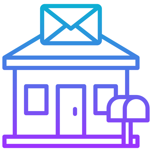 Post office Generic gradient outline icon