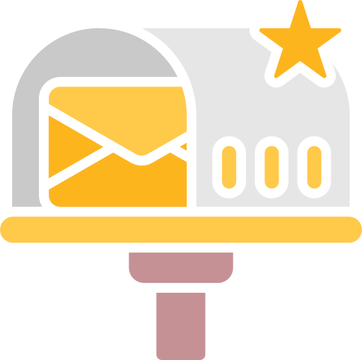 Mailbox Generic color fill icon