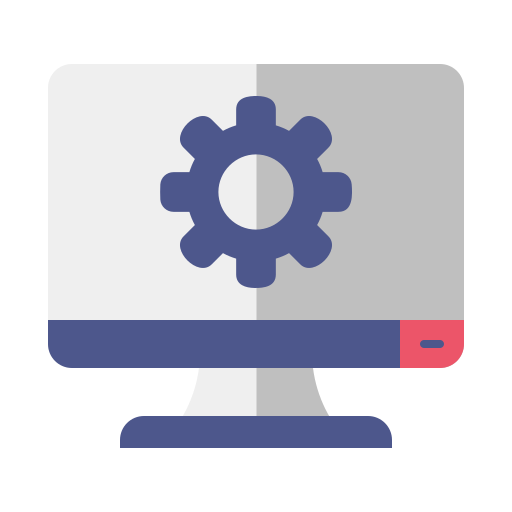 Computer Generic color fill icon