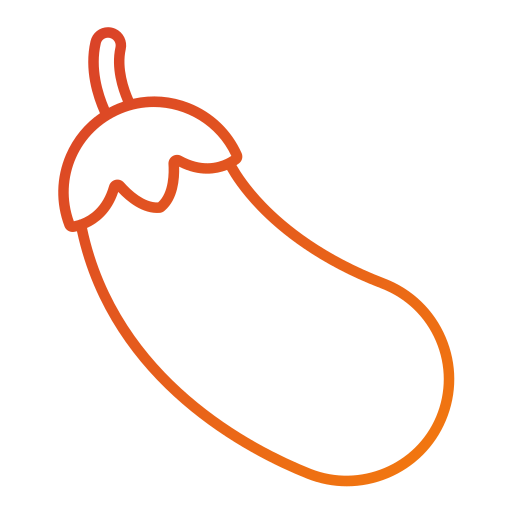 aubergine Generic gradient outline icon
