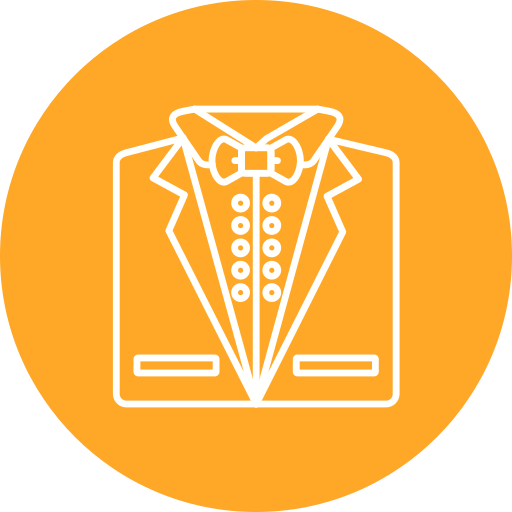 Wedding suit Generic color fill icon