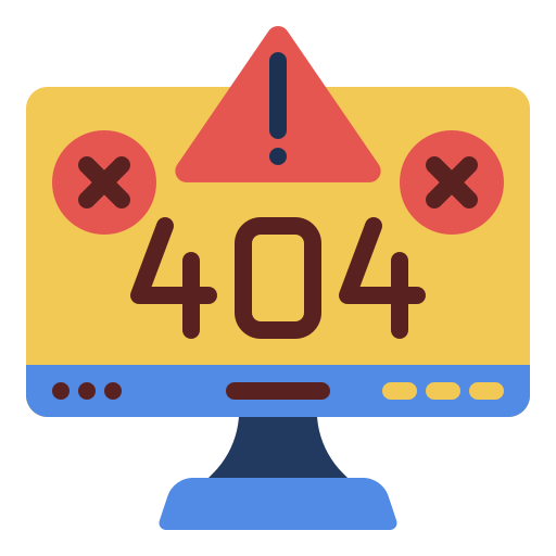 404 error Generic color fill icon