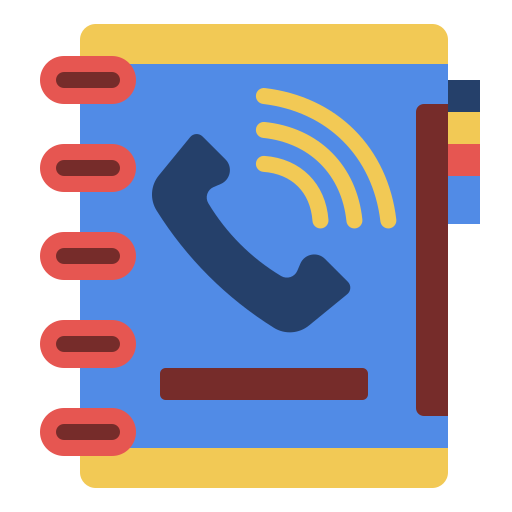 Phonebook Generic color fill icon