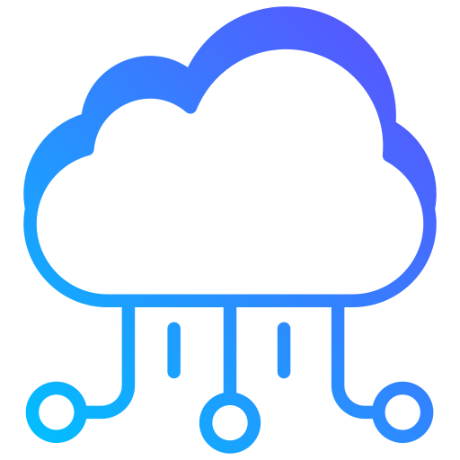 cloud-technologie Generic gradient fill icoon