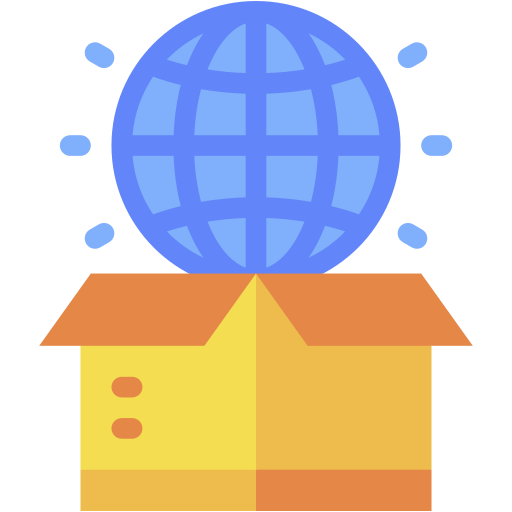 글로벌 배송 Generic color fill icon