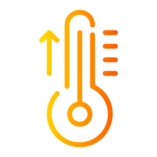 termómetro Generic gradient outline icono