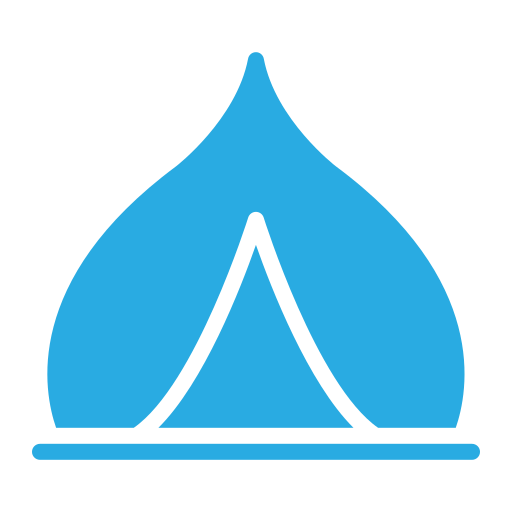 Tent Generic color fill icon